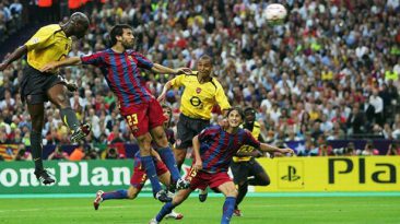 Barcelona won the 2006 Champions League final against Arsenal