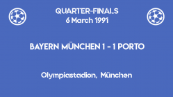 UCL 1991 - quarterfinals - first leg - Bayern vs Porto