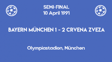 UCL 1991 - semifinal - first leg - Crvena Zvezda vs Bayern