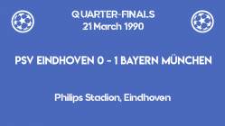 UCL 1990 - Bayern PSV -quarterfinals second leg scoreboard