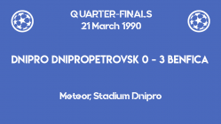 UCL 1990 - Benfica Dnipro quarterfinals second leg