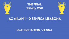 UCL 1991 - Milan Benfica final scoreboard