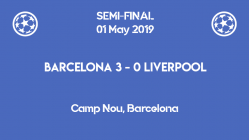 Barcelona wins 3-0 against Liverpool in the first leg of the Champions League 2019 semi-finals