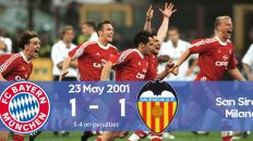 Watch how Bayern Munich won the Champions League 2001 final on penalties against Valencia