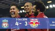 Liverpool 4-3 RB Salzburg Champions League 2019/2020 group stage