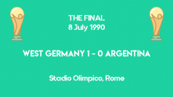 World Cup 1990 - THE FINAL - West Germany vs Argentina