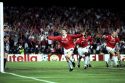 Ole Gunnar Solskjær scores the victory goal for Manchester against Bayern in 1999