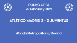 Atletico Madrid wins 2-0 against Juventus in the first leg of Champions League 2019 round of 16