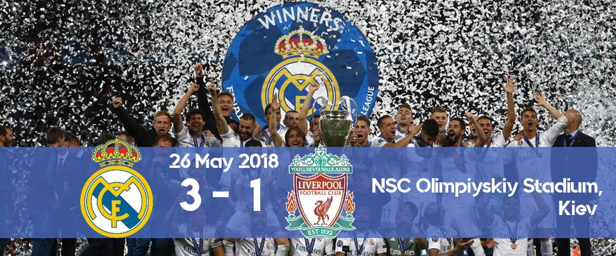 Watch the goals from Real Madrid vs Liverpool Champions League final 2017 when Real Madrid won the third consecutive trophy